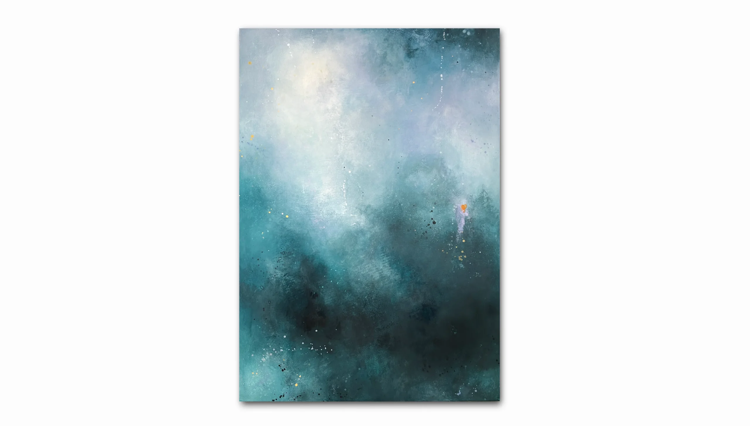 modrý abstraktní obraz